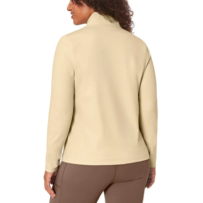 MONDETTA - Veste de Yoga pour Femme-Womens-Full-Zip-Yoga-Jacket-Beige-3666003- 1953101