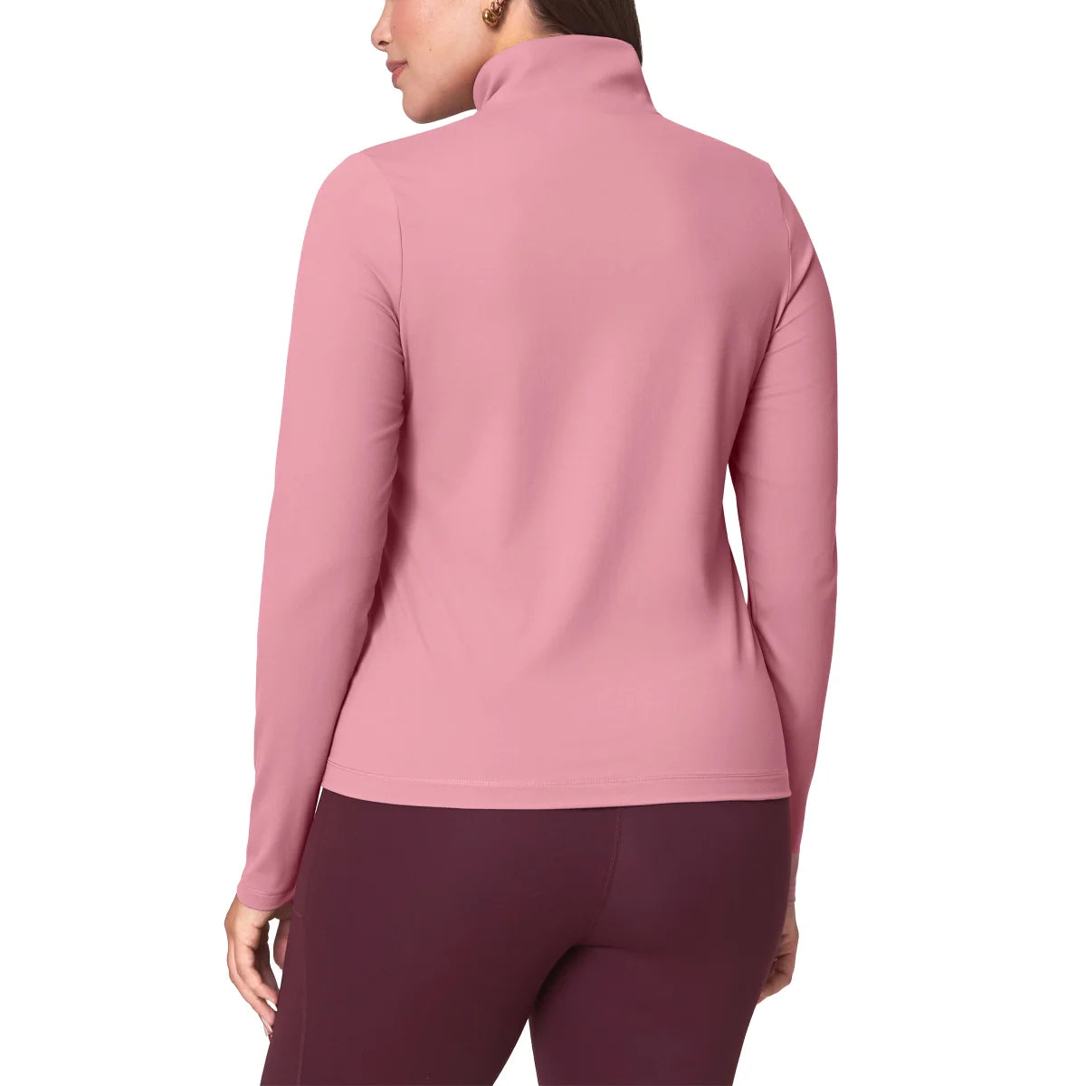 MONDETTA - Veste de Yoga pour Femme-Womens-Full-Zip-Yoga-Jacket-Rose-Pink-3666002- 1953102