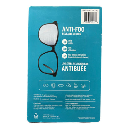 BYE-BYE FOG - Reusable Anti-Fog Wipes
