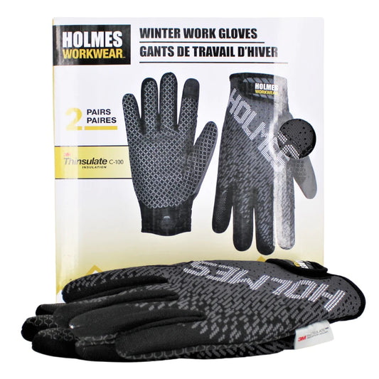 HOLMES WORKWEAR - 2 Pairs of Winter Work Gloves