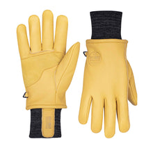 Charger l&#39;image dans la galerie, Holmes-workwear-2-paires-gants-hiver-cuir-jaune
