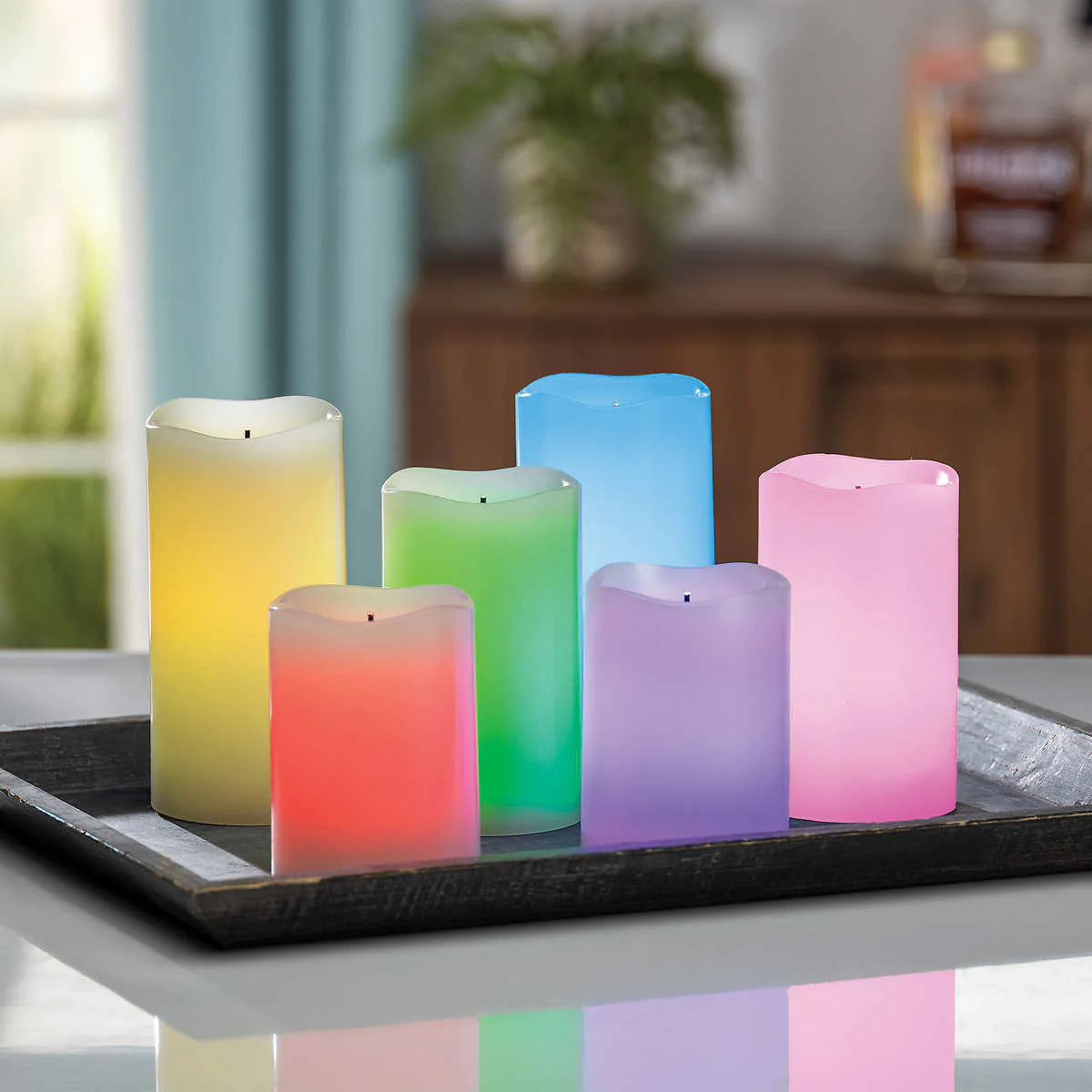 GERSON - Set of 6 Glow Wick LED Candles
