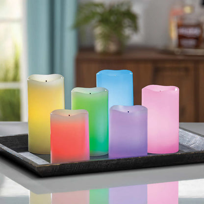 GERSON - Ensemble de 6 Bougie DEL Glow Wick