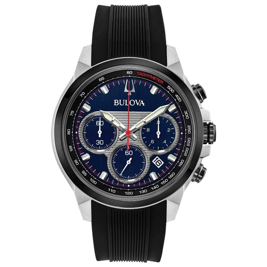 bulova-montre-homme-noir-caoutchouc-bleu