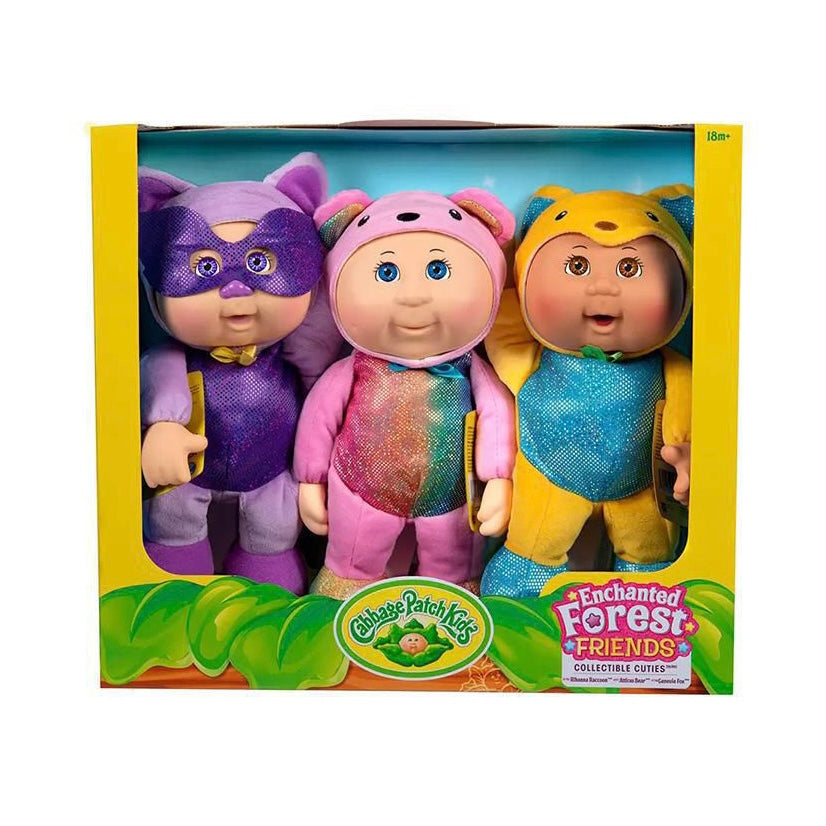 cabbage-patch-kids-ensemble-3-poupées-enchanted-forest-friends-cuties