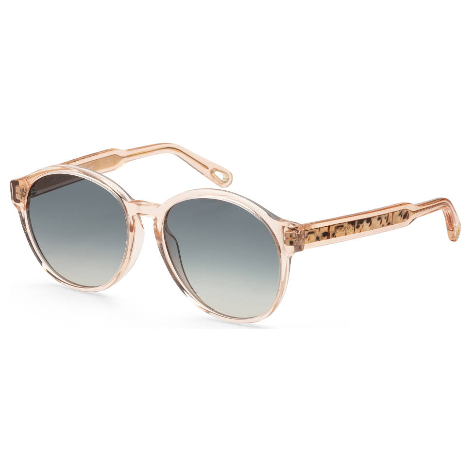 CHLOÉ-LUNETTE-SOLEIL-FEMME-ROSE-GOLD-TRANSPARENT DORÉ