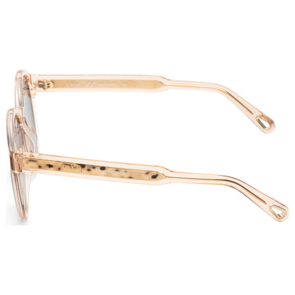 CHLOÉ-LUNETTE-SOLEIL-FEMME-ROSE-GOLD-TRANSPARENT DORÉ-2