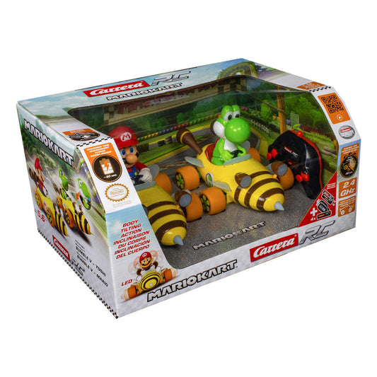 CARRERA-RC-ENSEMBLE-2-VOITURES-RADIOCOMMANDÉES-BUMBLE-V-MARIO-YOSHI-MARIO-KART