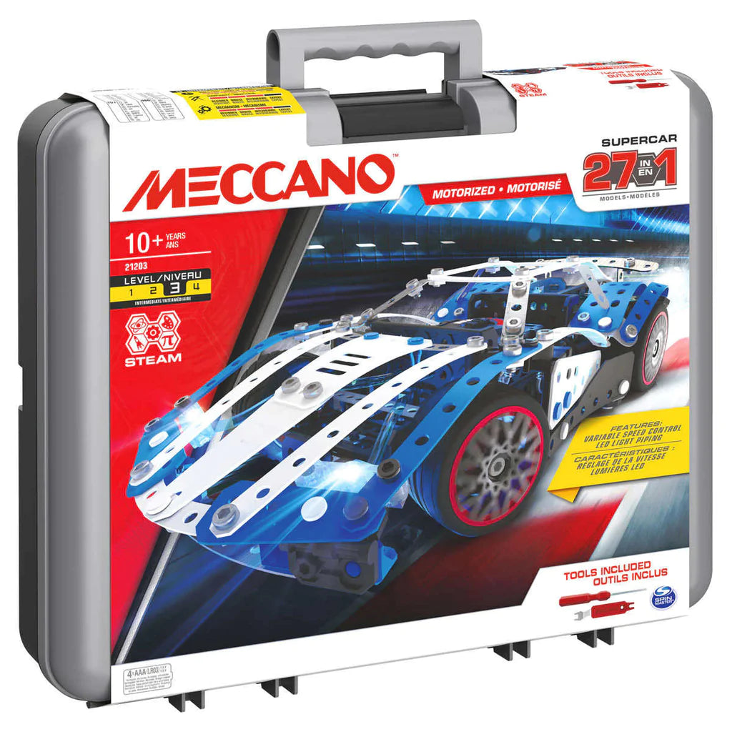 Mecano Mini MECCANO - Super Car 27 Modèles Motorisés 21203 – Liquidation125Plus