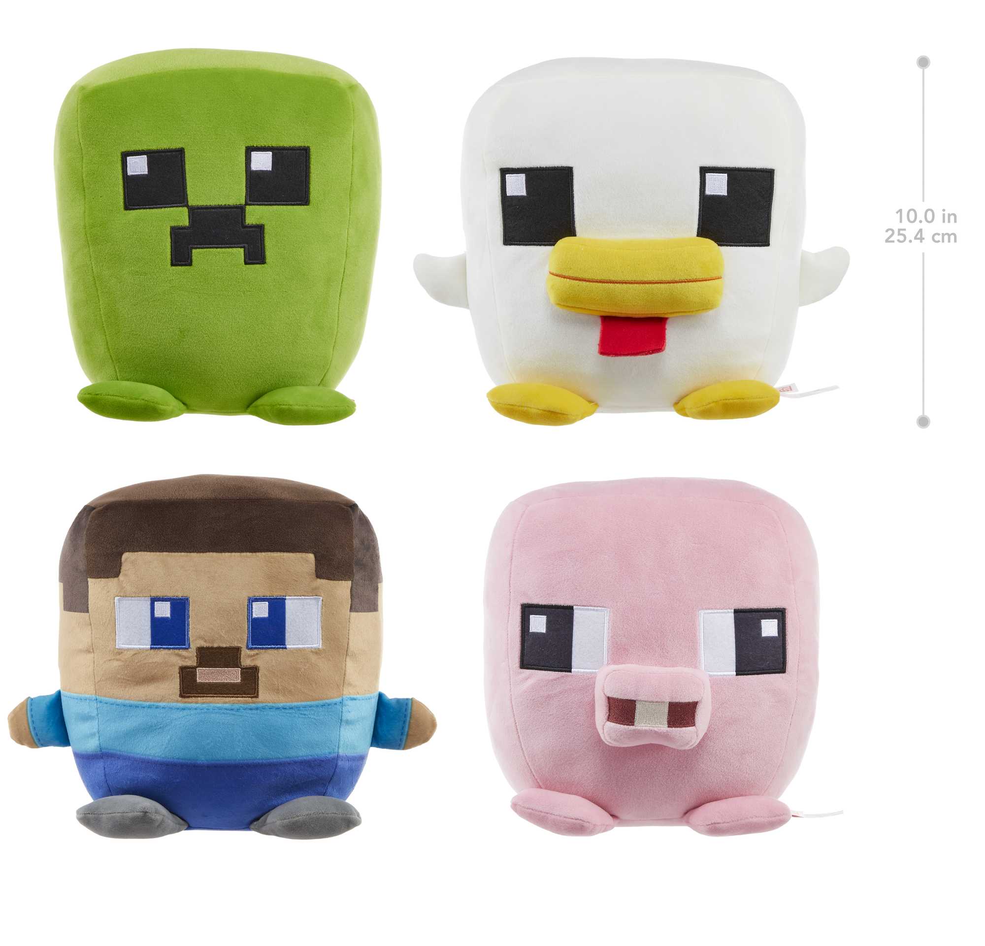 MINECRAFT - Ensemble de 4 Peluches Cuutopia – Liquidation125Plus
