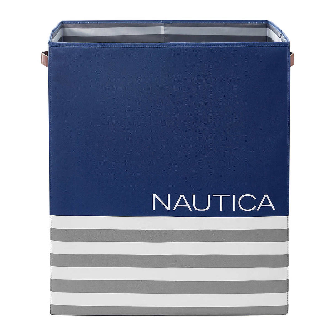 nautica-panier-pliable-foldable-hamper-bleu-gris-blue-grey