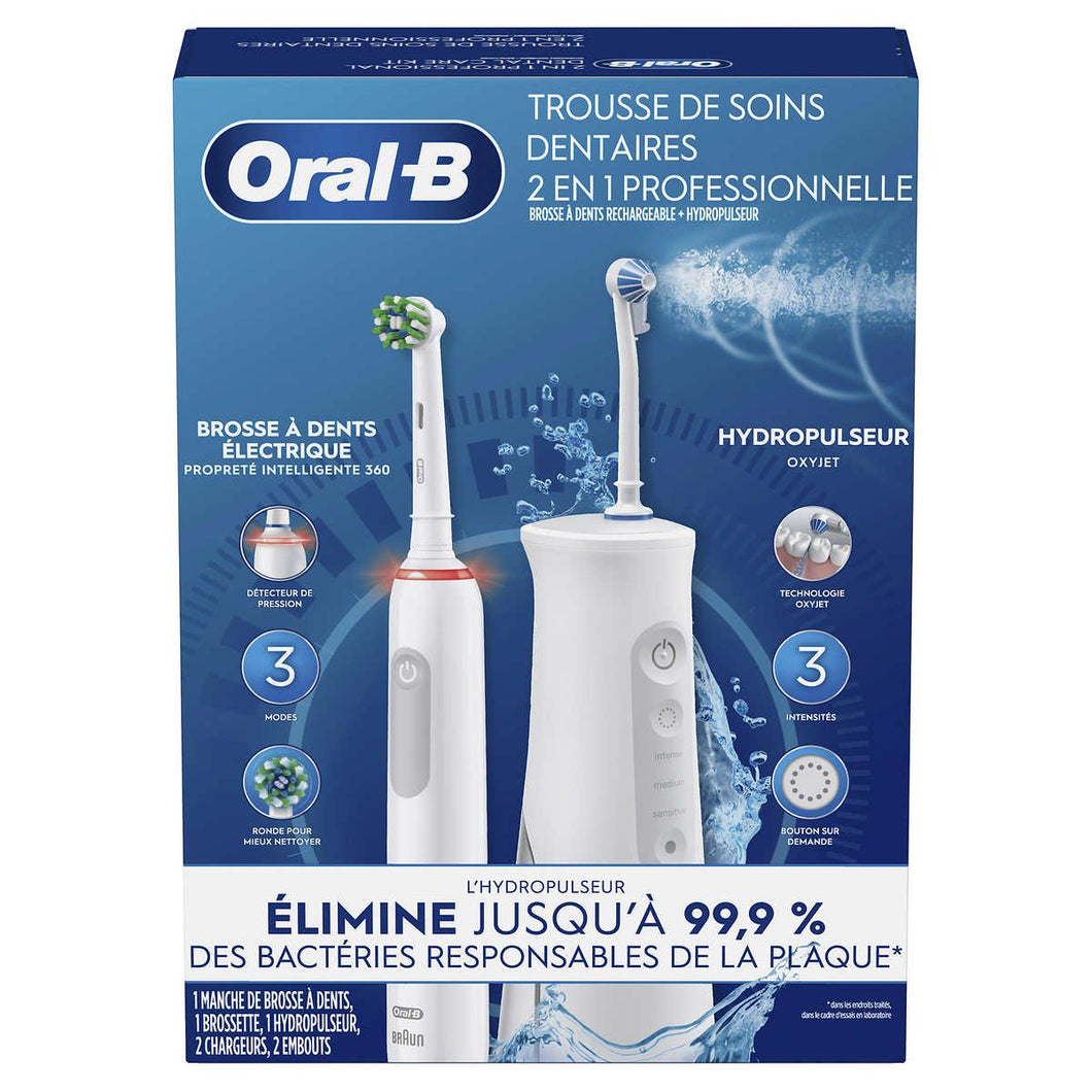 ORAL-B - Trousse de Soins Dentaires 2 en 1 Professionnelle