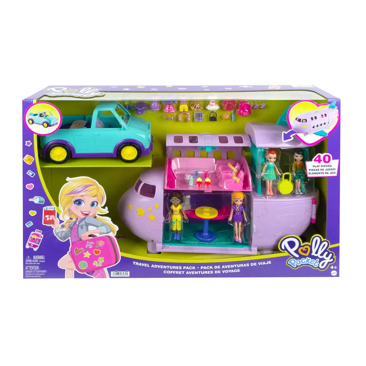 POLLY-POCKET-COFFRET-AVENTURES-VOYAGE-TRAVEL-ADVENTURES-JET