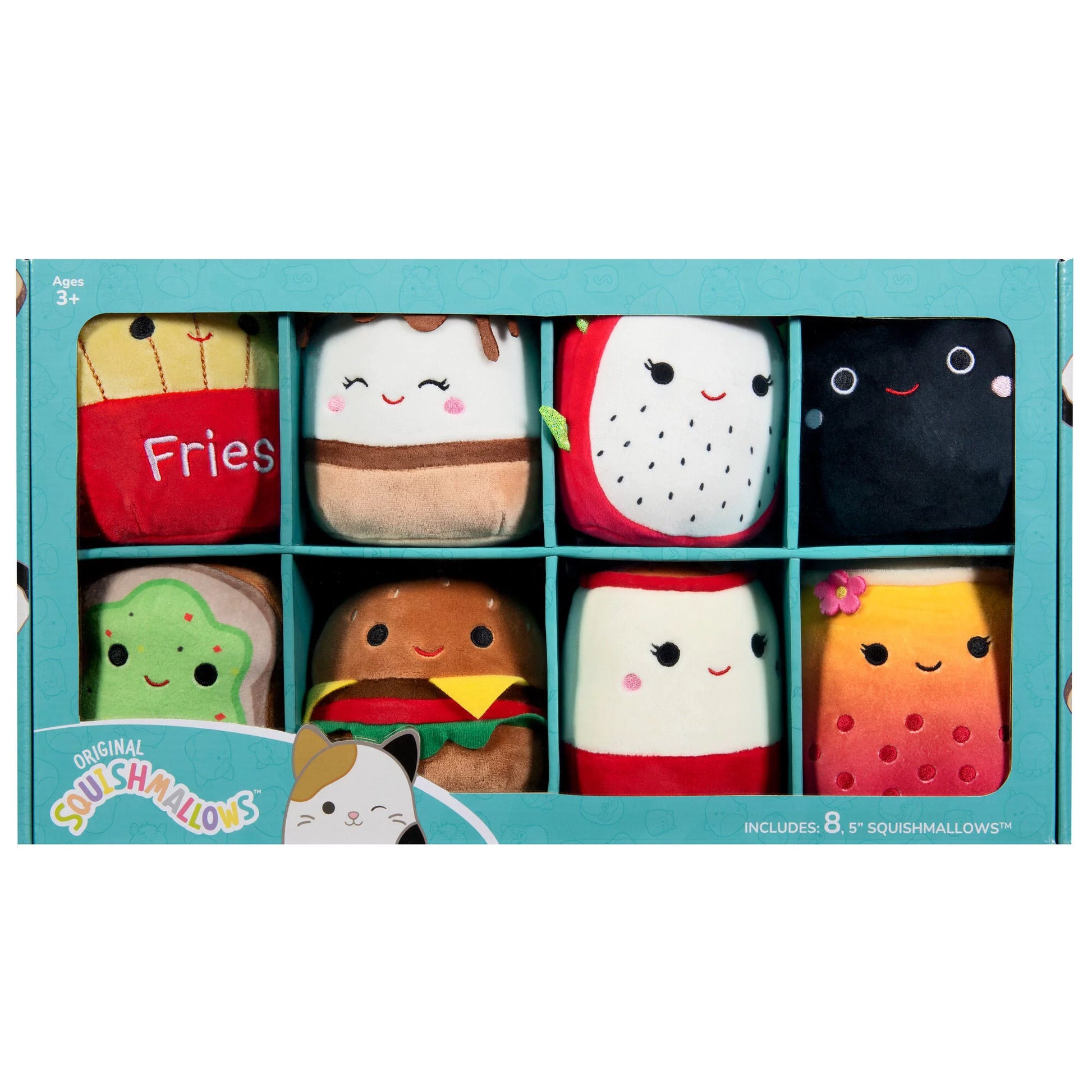 squish mallows-ensemble-8-peluches-piece-food-nourriture