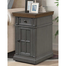Charger l&#39;image dans la galerie, well-universal-table-appoint-alimentation-chairside-table-with-power-grey-gris-2
