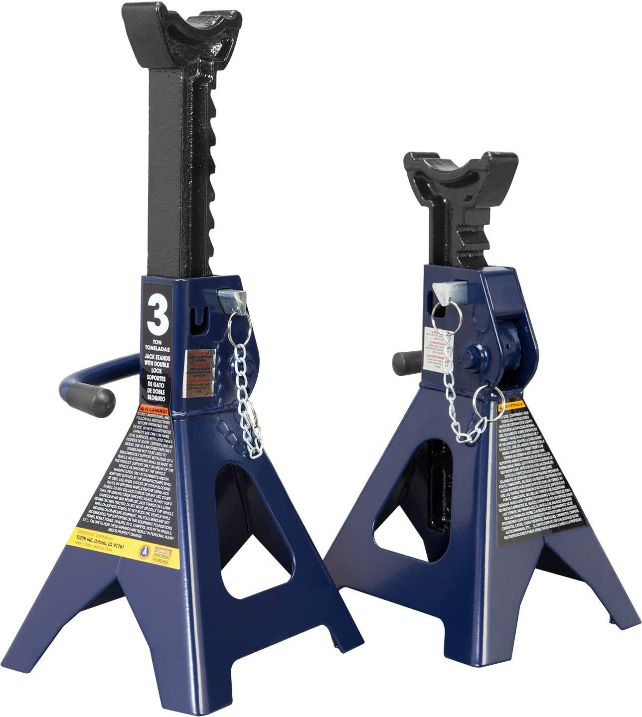TORIN - 3 Ton Double Locking Jack Stands